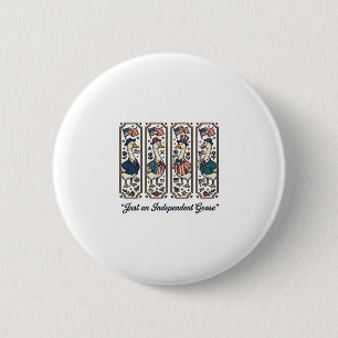 Badge Rond 5 Cm Conception de T-Shirt vintage patriotique d'oie in