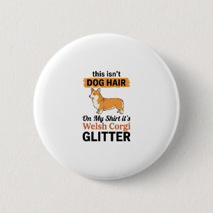 Badge Rond 5 Cm Conception de T-Shirt Welsh Corgi Pailleté Amoureu