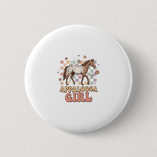 Badge Rond 5 Cm Conception de T-Shirt Western Cheval Vintage Appal