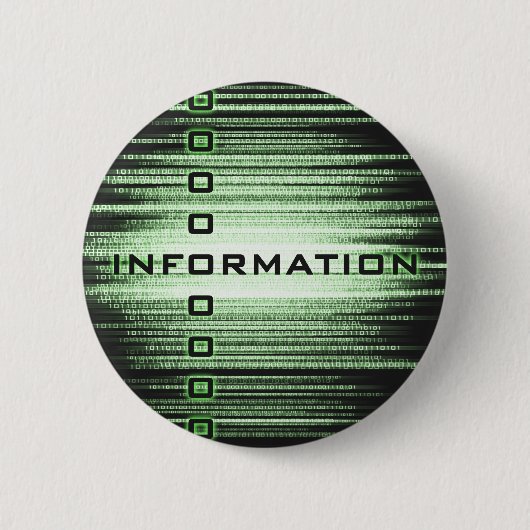 Badge Rond 5 Cm Conception de texte d'information (Devant)