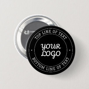 Badge Rond 5 Cm Conception de texte modifiable avec votre logo N