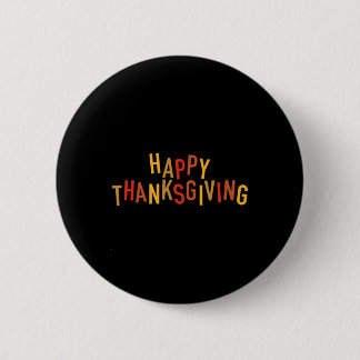 Badge Rond 5 Cm Conception de Thanksgiving joyeuse adorable couleu