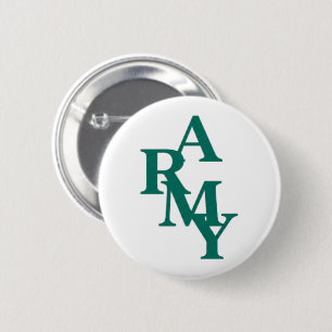 Badge Rond 5 Cm Conception de typographie gras minimaliste empilée