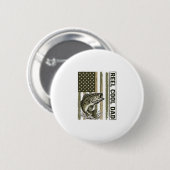 Badge Rond 5 Cm Conception de vecteur de drapeau de pêche à la bas (Devant & derrière)
