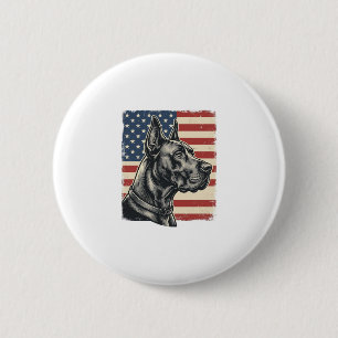 Badge Rond 5 Cm Conception de vecteur de drapeau patriotique Grand