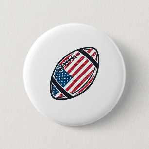 Badge Rond 5 Cm Conception de vecteur vintage de football américai