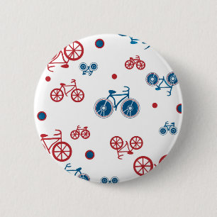 Badge Rond 5 Cm Conception de vélos Vintages rétro