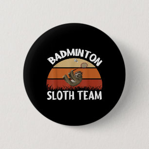 Badge Rond 5 Cm Conception d'équipe de badminton pour joueurs de b