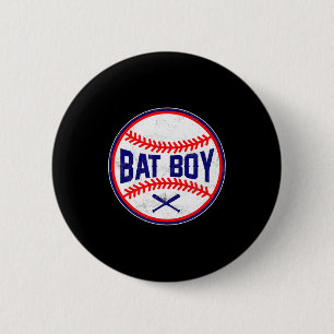Badge Rond 5 Cm Conception d'équipe de positions de baseball Bat B