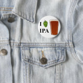 Badge Rond 5 Cm Conception d'IPA du "houblon" I (En situation)