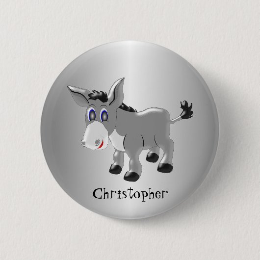 Badge Rond 5 Cm Conception Donkey (Devant)