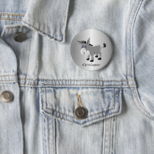 Badge Rond 5 Cm Conception Donkey
