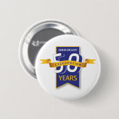 Badge Rond 5 Cm Conception du 50e anniversaire (Devant & derrière)