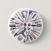 Badge Rond 5 Cm Conception du cercle de maquillage (Devant)