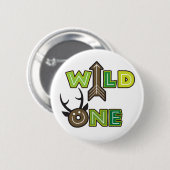 Badge Rond 5 Cm Conception d'un bouton sauvage (Devant & derrière)