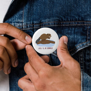 Badge Rond 5 Cm Conception Eh Bien Je Suis Barrage   Punition de C