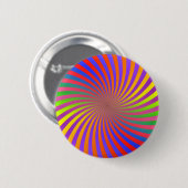 Badge Rond 5 Cm Conception en spirale psychédélique : (Devant & derrière)