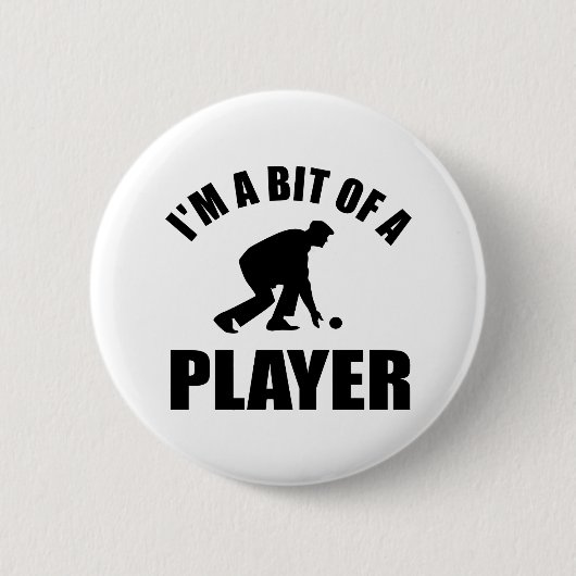 Badge Rond 5 Cm Conception fraîche de bowling de pelouse (Devant)