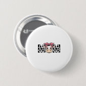 Badge Rond 5 Cm Conception graphique de maman vache mignonne arc_1 (Devant & derrière)