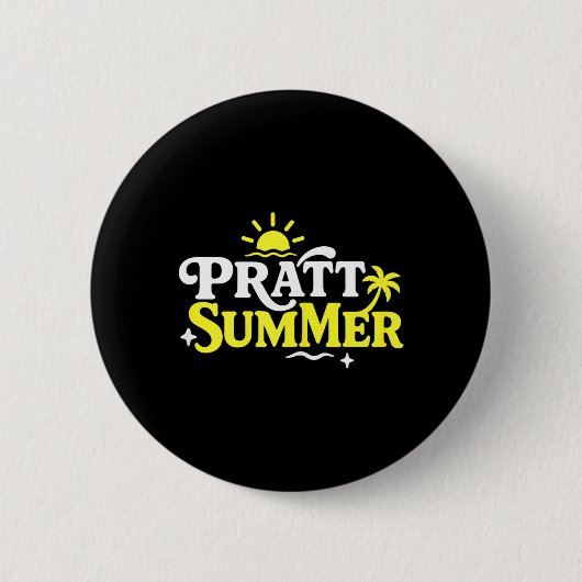 Badge Rond 5 Cm Conception Graphique Drôle Pratt Été (Devant)
