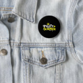 Badge Rond 5 Cm Conception Graphique Drôle Pratt Été (En situation)