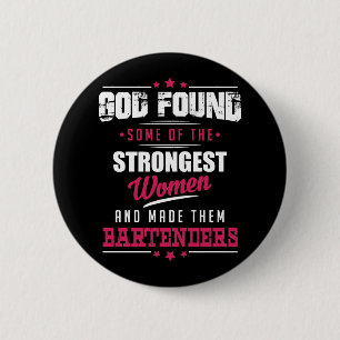 Badge Rond 5 Cm Conception hilare de profession de barmans faite