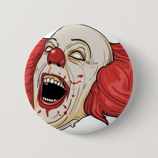Badge Rond 5 Cm Conception mauvaise de clown (Devant)