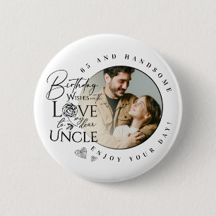 Badge Rond 5 Cm Conception minimaliste pour l'anniversaire d'un on