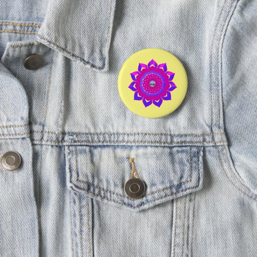 Badge Rond 5 Cm Conception mystique unique (En situation)