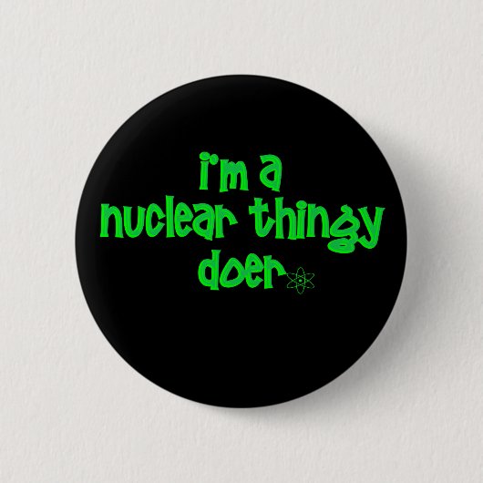 Badge Rond 5 Cm Conception nucléaire originale (Devant)