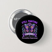 Badge Rond 5 Cm Conception Papillon (Devant & derrière)