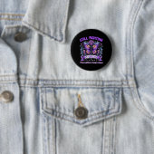 Badge Rond 5 Cm Conception Papillon (En situation)