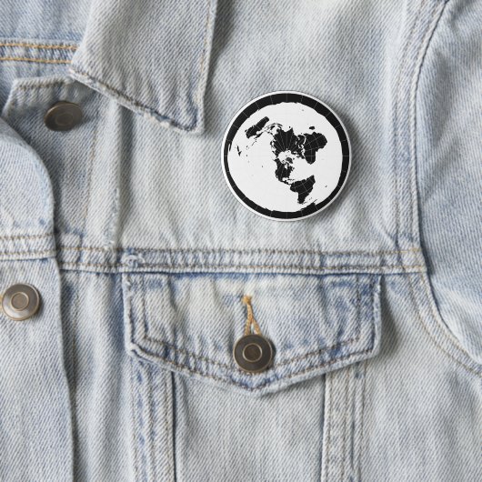 Badge Rond 5 Cm Conception plate de la terre (En situation)