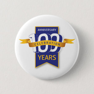 Badge Rond 5 Cm Conception pour le 100e anniversaire