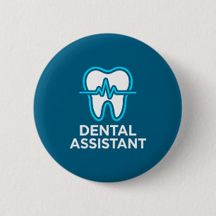 Badge Rond 5 Cm Conception Rda de l'Impulsion Dentaire du Rythme C