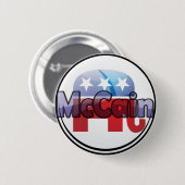 Badge Rond 5 Cm Conception Républicaine McCain (Devant & derrière)