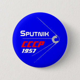 Badge Rond 5 Cm Conception spéciale Spoutnik