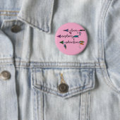 Badge Rond 5 Cm Conception Tribale Bohème Flèche Aventure Explorer (En situation)
