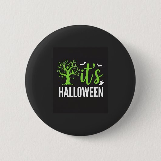 Badge Rond 5 Cm Conception vectorielle d'arbres de chauves-souris (Devant)
