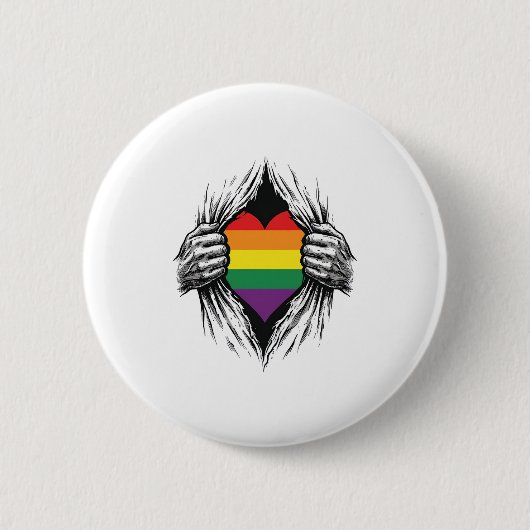 Badge Rond 5 Cm Conception vectorielle de chemise déchirée de fier (Devant)