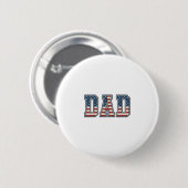 Badge Rond 5 Cm Conception vectorielle de lettrage de drapeau de p (Devant & derrière)