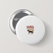 Badge Rond 5 Cm Conception vectorielle florale de cheval 10 pour f (Devant & derrière)