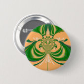 Badge Rond 5 Cm Conception Vert Jaune. (Devant & derrière)