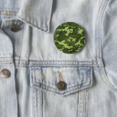 Badge Rond 5 Cm Conception verte de camouflage d'armée (En situation)