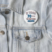 Badge Rond 5 Cm conceptions d'anniversaire de 70 ans (En situation)