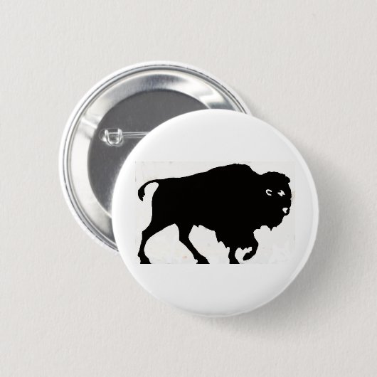 Badge Rond 5 Cm Conceptions de Buffalo (Devant & derrière)
