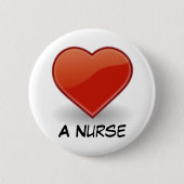 Badge Rond 5 Cm Conceptions de coeur (Devant)