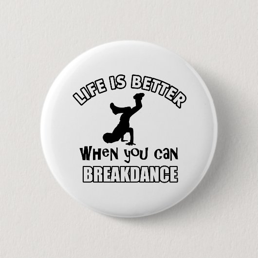 Badge Rond 5 Cm Conceptions de danse de smurf (Devant)