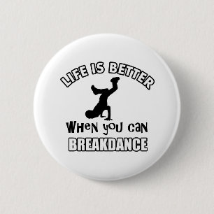 Badge Rond 5 Cm Conceptions de danse de smurf