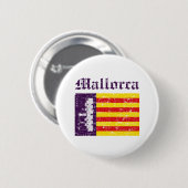 Badge Rond 5 Cm conceptions de drapeau de Majorque Italie (Devant & derrière)